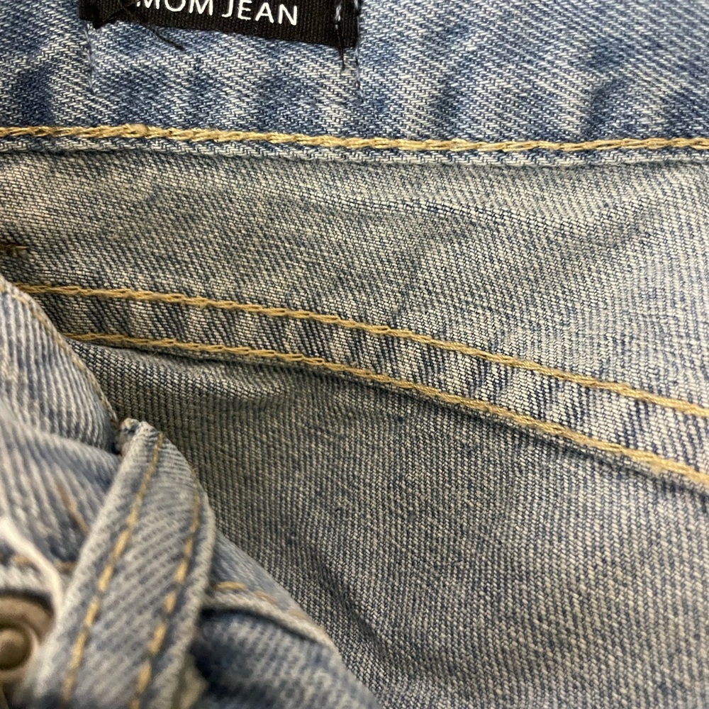 Sz 27 women mom Jean high rise Classic Blue Denim Jeans cotton NWT - Picture 10 of 12